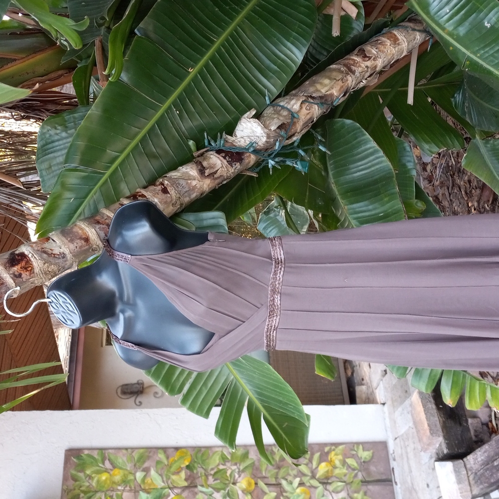 Maison 123 beaded silk slipdress